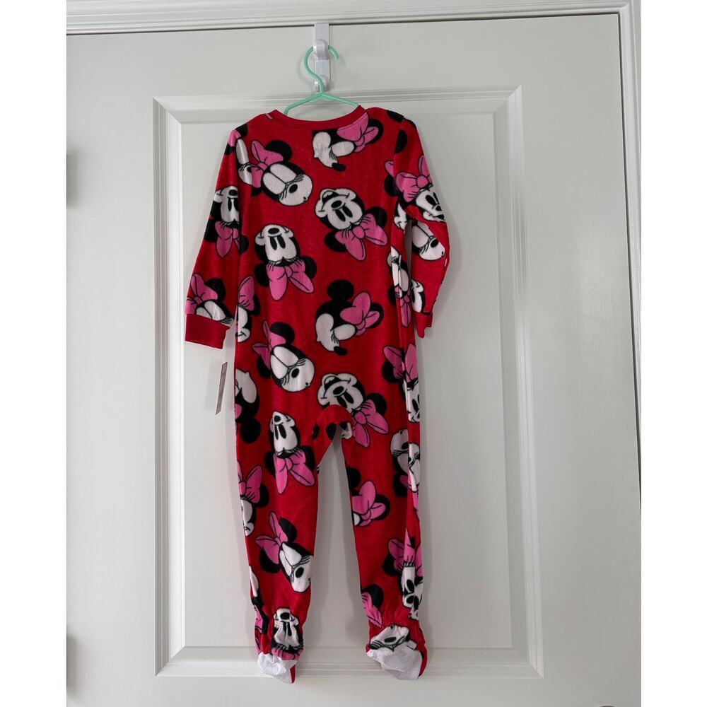 Minnie Mouse Toddler Girls' One-Piece Fleece Blanket Sleeper Size 3T - Picture 3 of 6